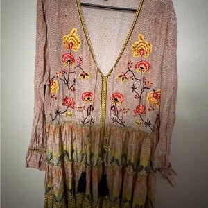 Elegant Multicolor Maxi Dress